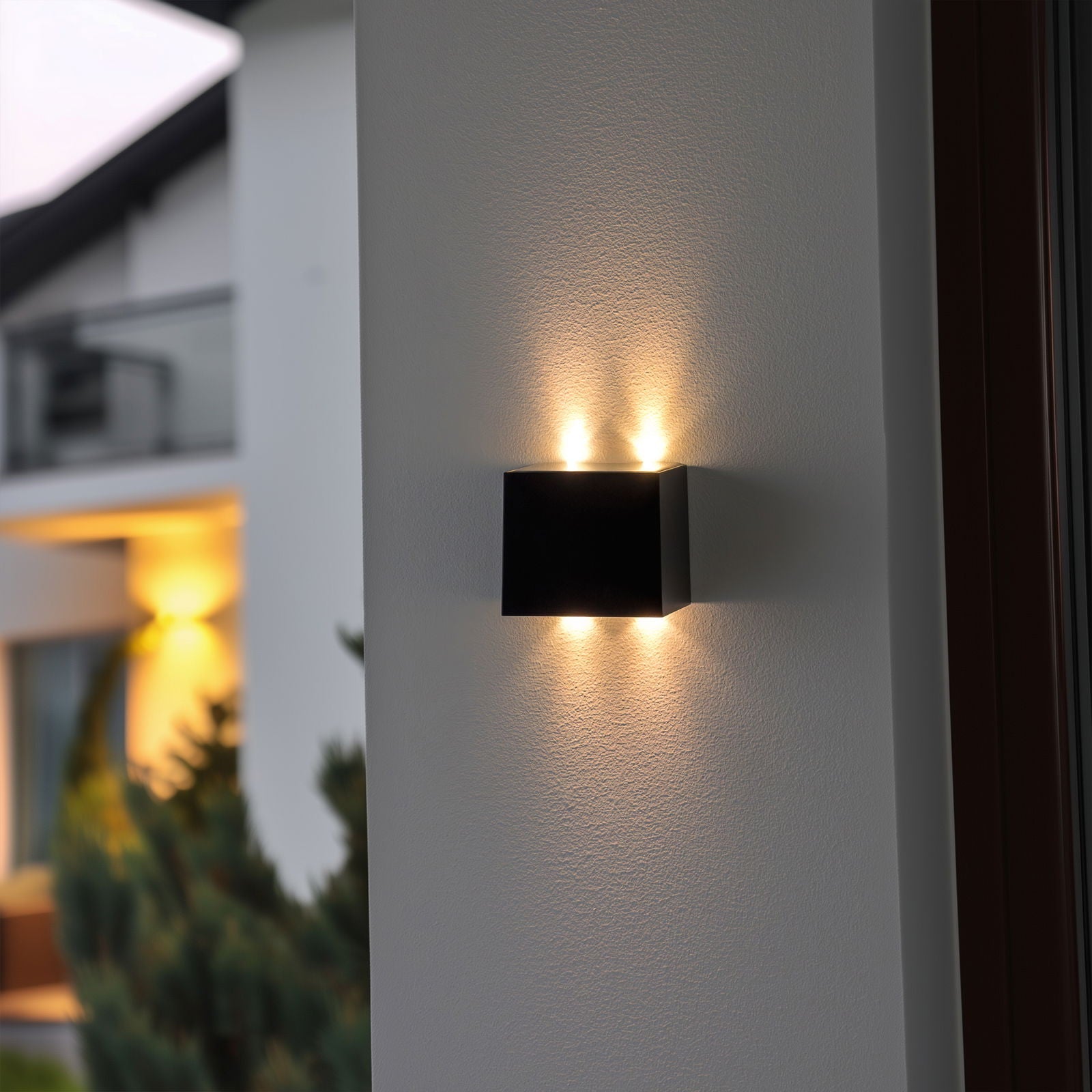 Cube up and down Solarleuchte, 2er Pack