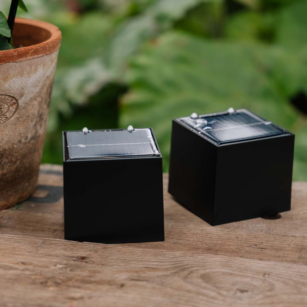 Cube up and down Solarleuchte, 2er Pack
