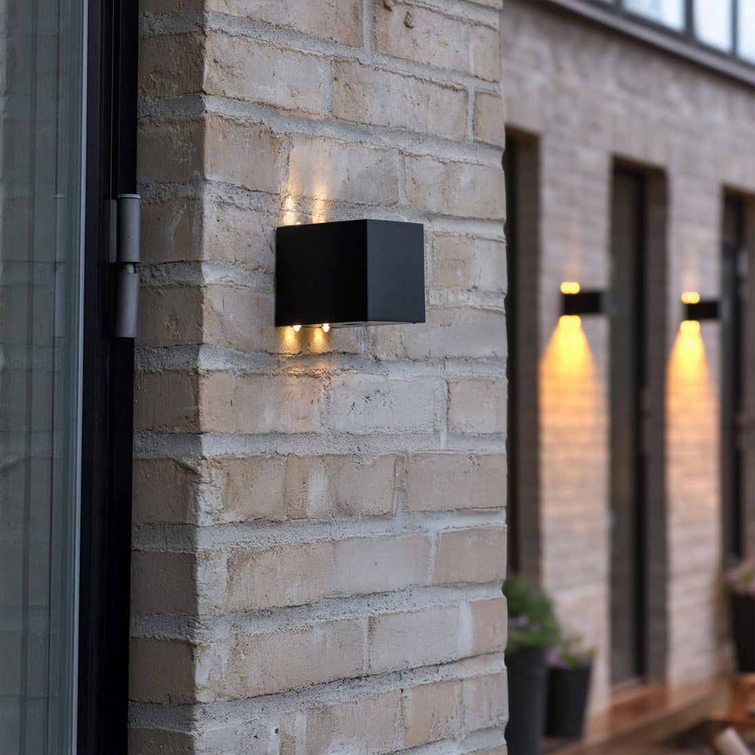 Cube up and down Solarleuchte, 2er Pack