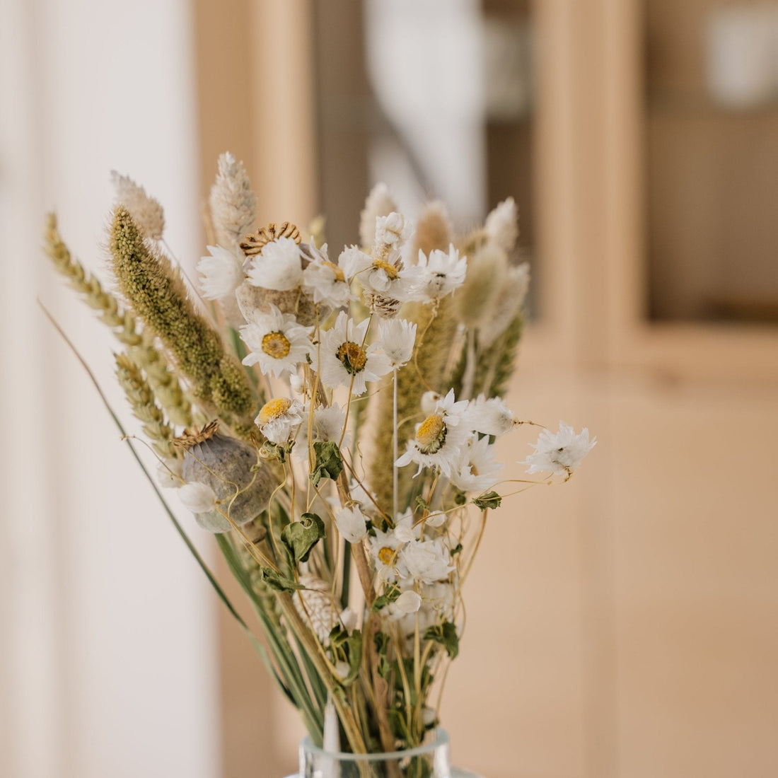 Ewiger Blumenstrauß, Natur, H: 35 cm