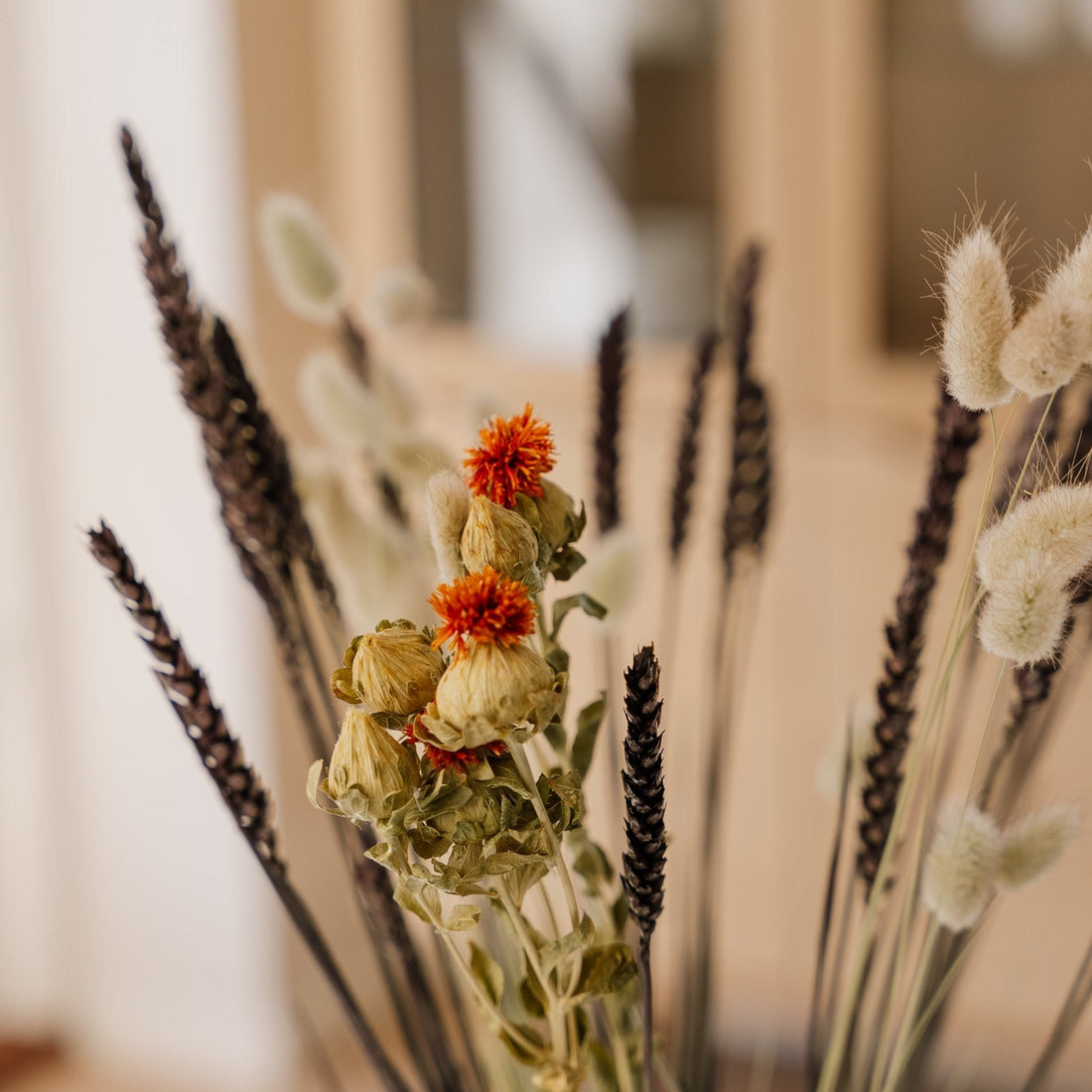 Ewiger Blumenstrauß, Ringelblume, H: 55 cm