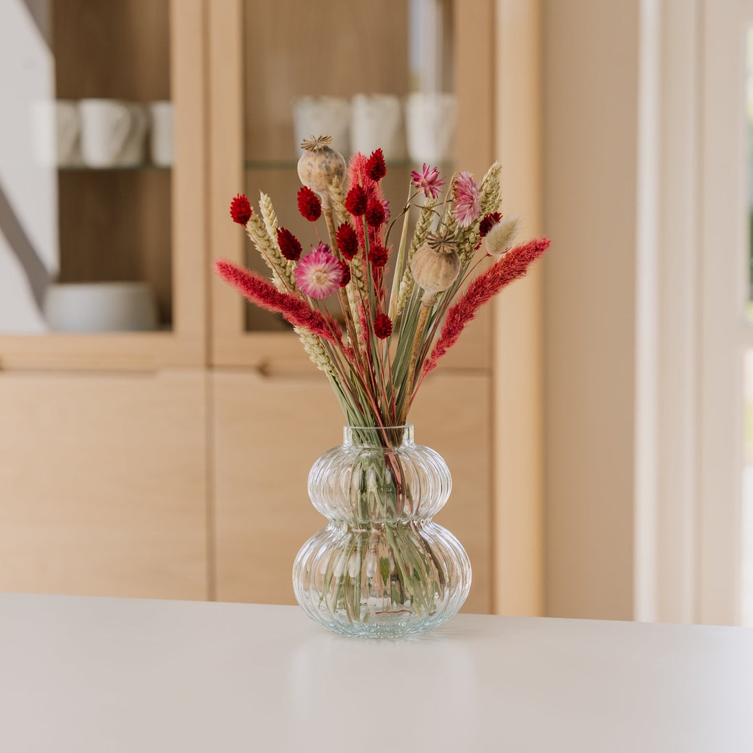 Ewiger Blumenstrauß, Rosa, H: 35 cm