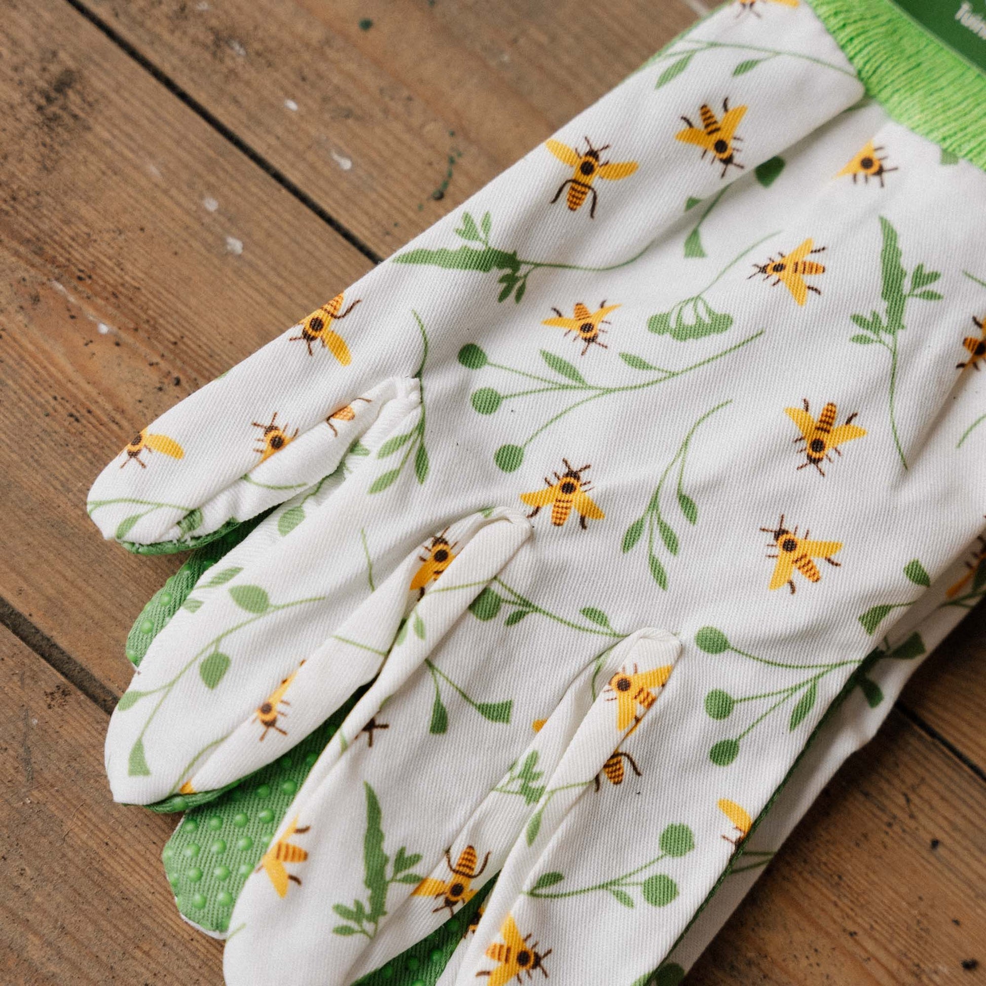 Gartenhandschuhe mit Bienenmuster