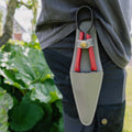 Gartenschere, mit Lederholster