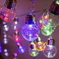 Große Lichterkette mit 50 Glühbirnen und Farbwechsel