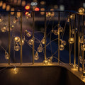 Große Lichterkette mit 50 Glühbirnen und Farbwechsel