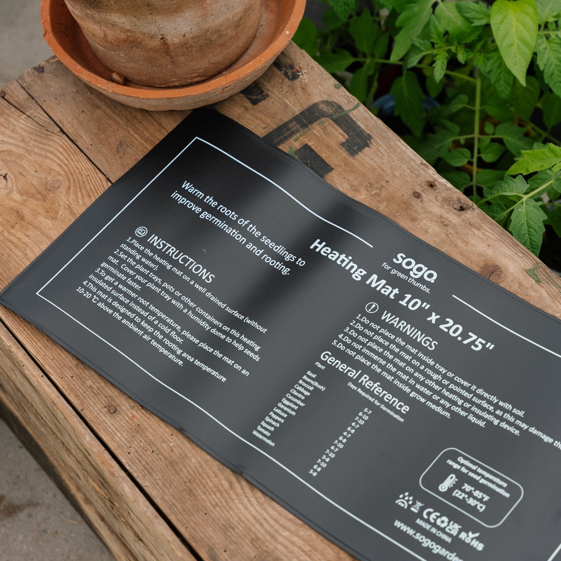 Heizplatte für Vorkeimung, 21W