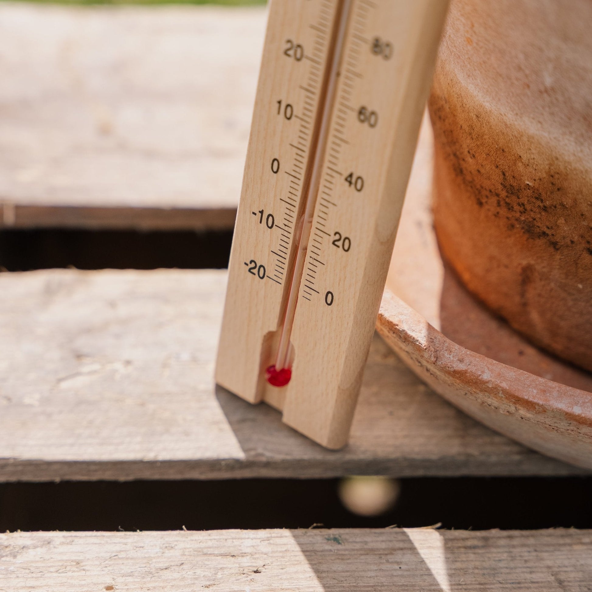 Holzthermometer aus Holz