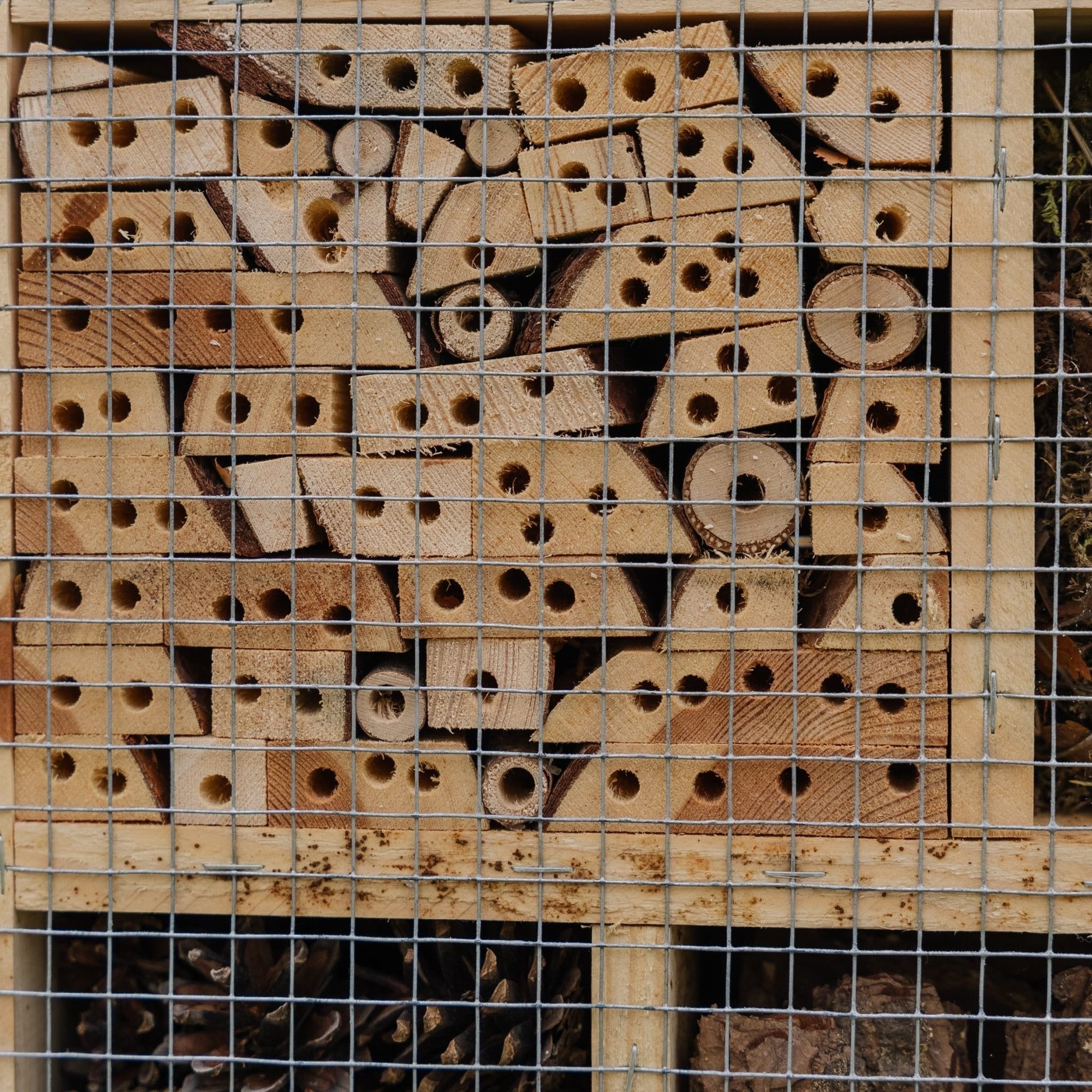 Insektenhotel, Natur, L: 12 cm B: 38 cm H: 43 cm