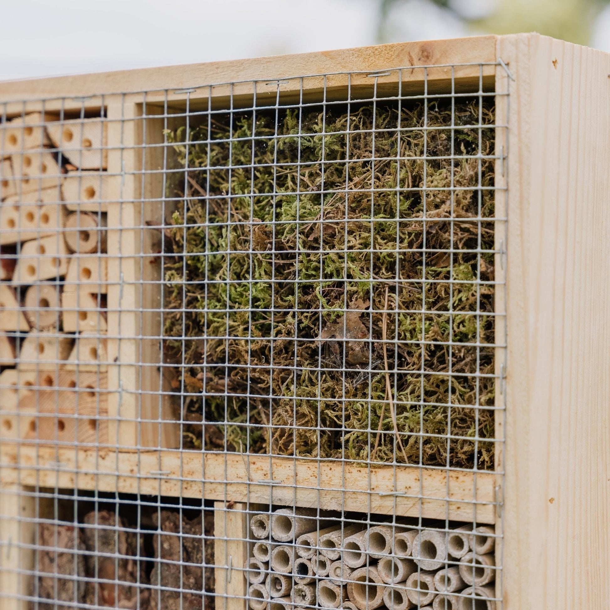 Insektenhotel, Natur, L: 12 cm B: 38 cm H: 43 cm