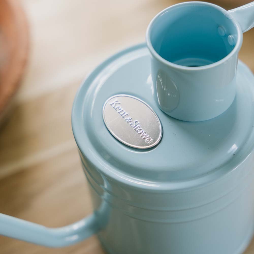 Metall Gießkanne für den Innenbereich, 1 L, himmelblau