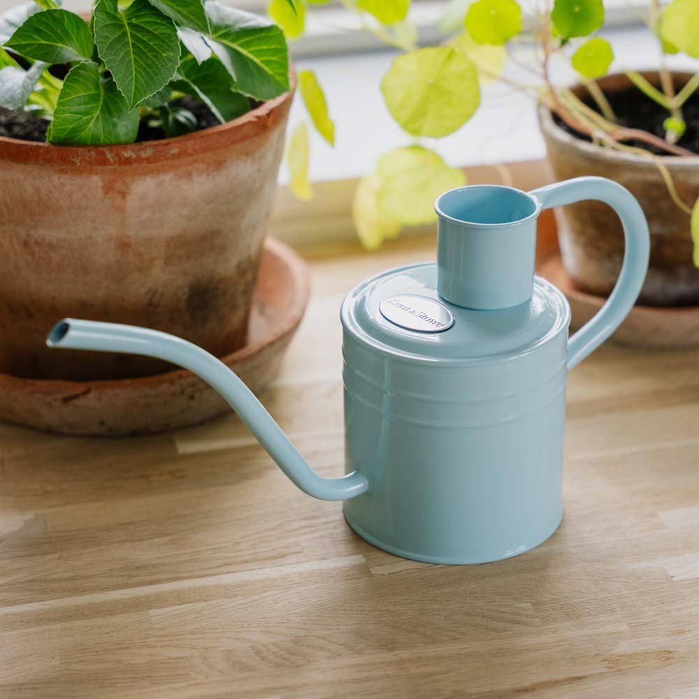 Metall Gießkanne für den Innenbereich, 1 L, himmelblau