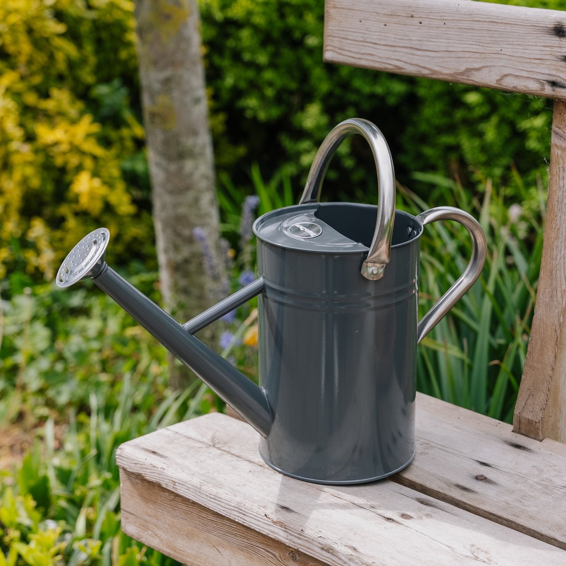 Metallgießkanne, 4,5 L, kühles Grau