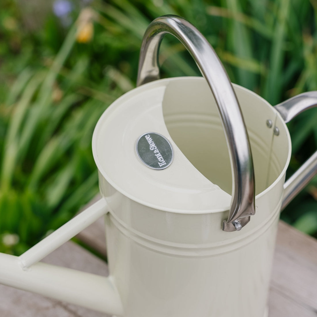 Metallgießkanne, 4,5 L, Vintage Creme