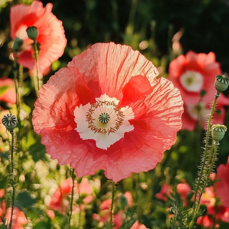 Mohnsamen 'White & Red' - 700 Biosamen