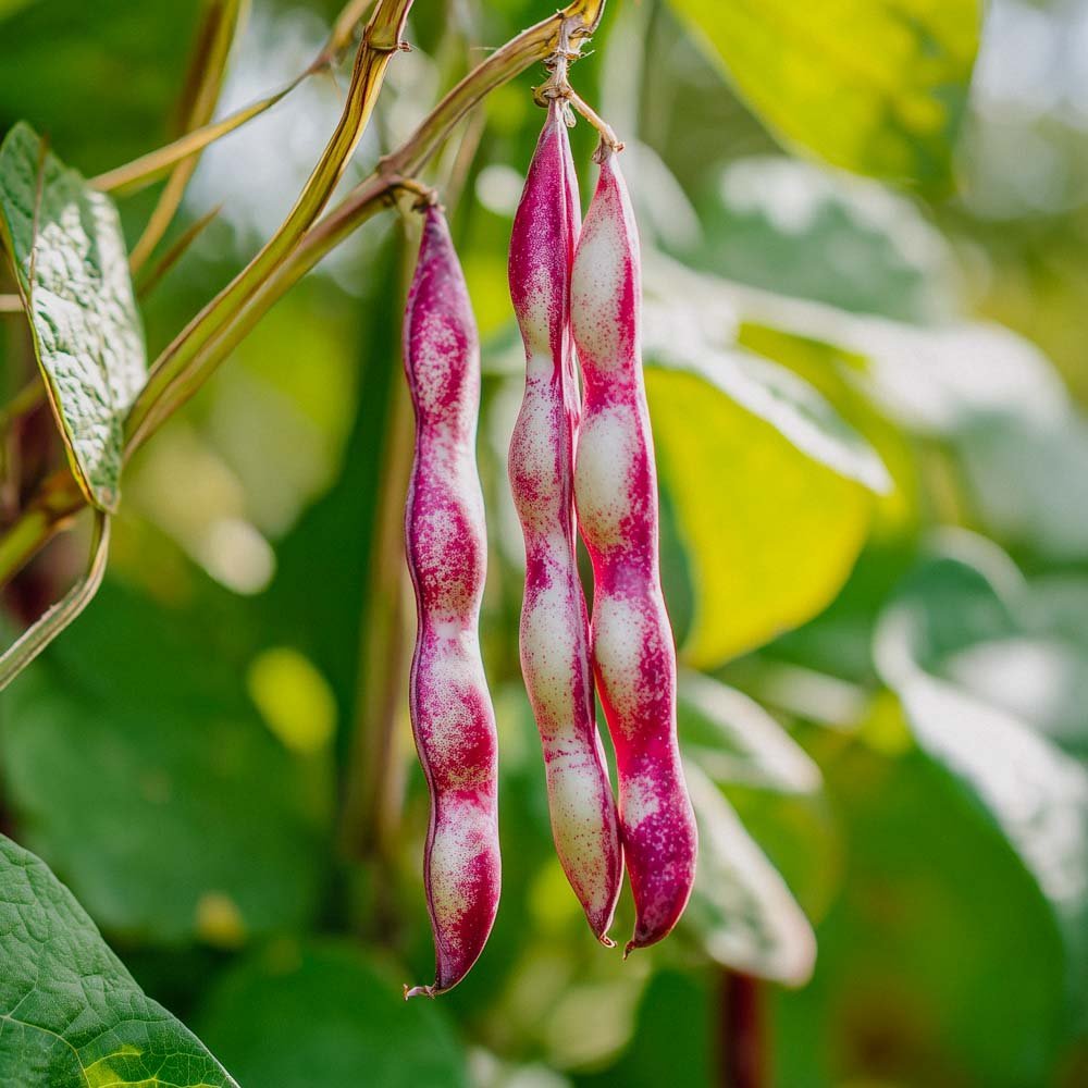 Stangenbohnen Samen 'Stokkievitsboon' - 8 Biosamen