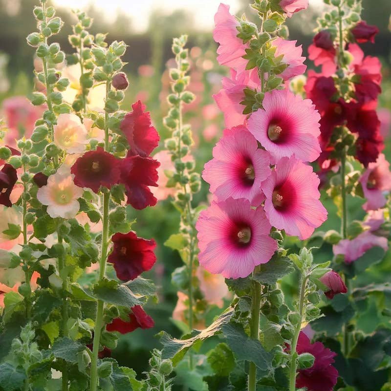 Stockrosen Samen 'Hollyhock' - 25 Biosamen