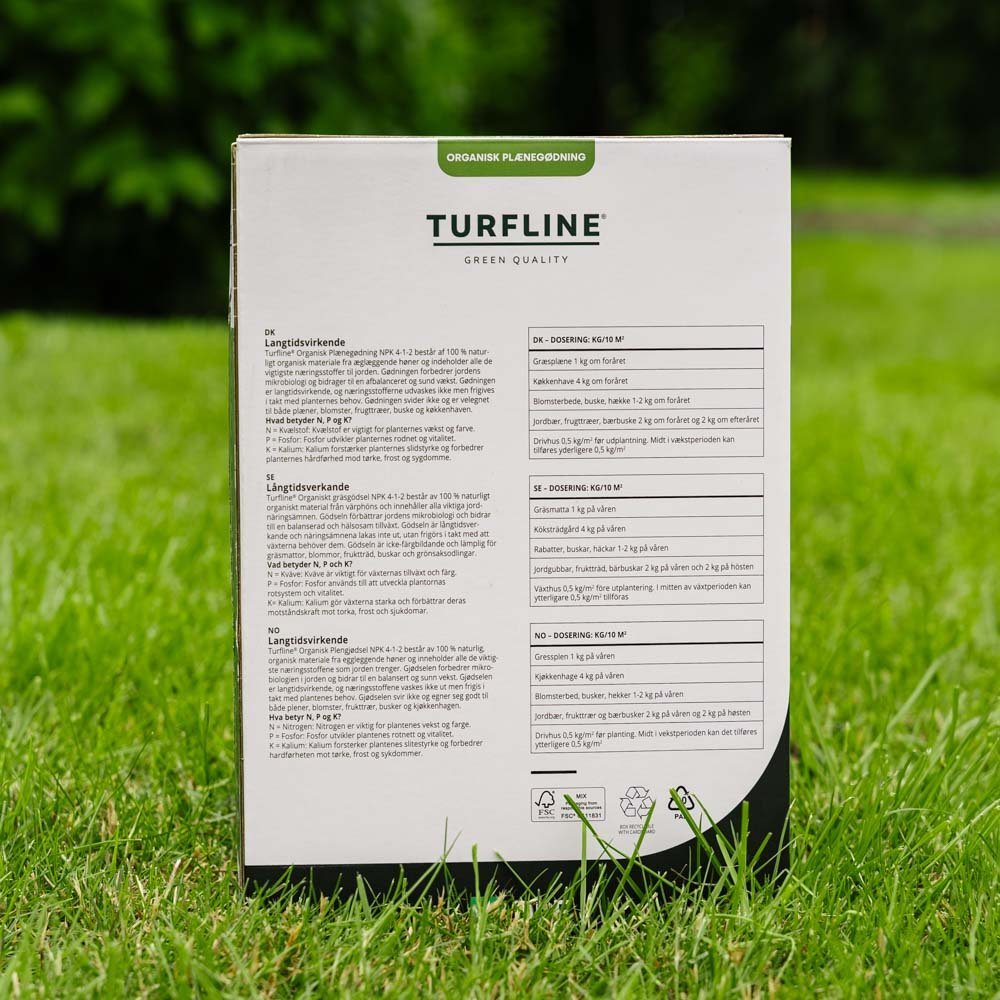 Turfline Organischer Rasendünger 4/1/2, 2,5 kg