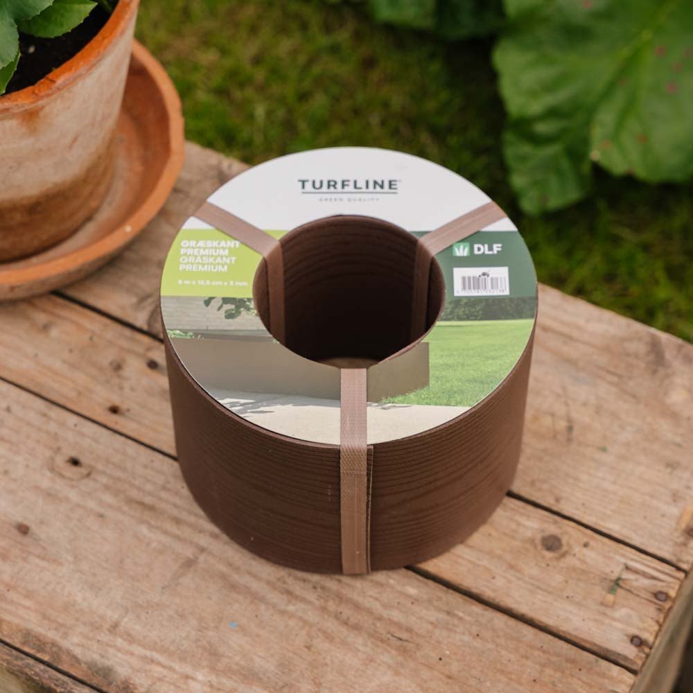 Turfline Rasenkante Premium, braun, 8m/12,5cm/3 mm