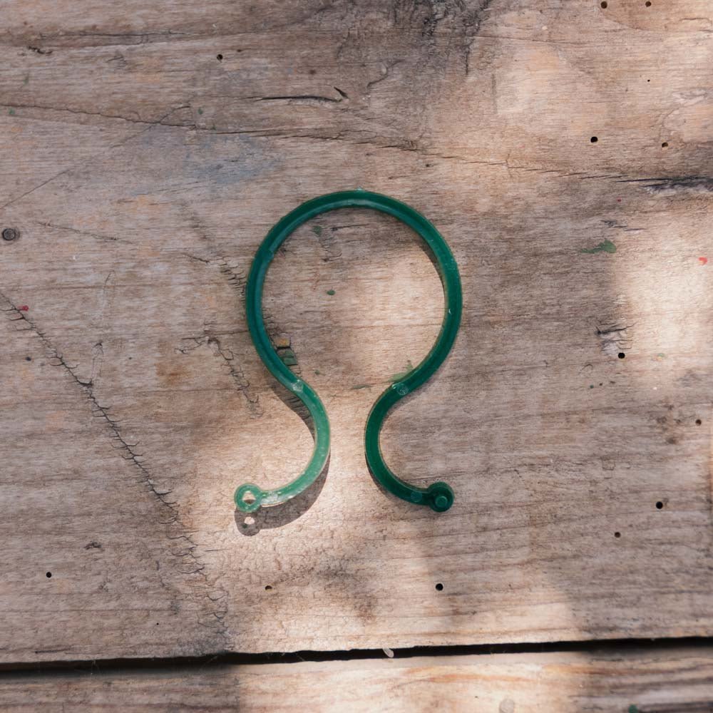 Verstellbare, verdrehte Pflanzenringe, 3 Stück.