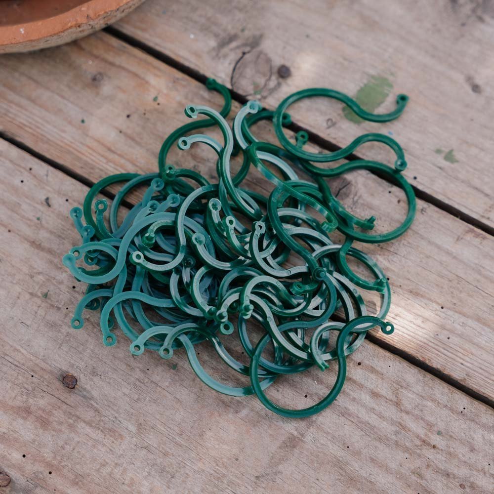 Verstellbare, verdrehte Pflanzenringe, 3 Stück.