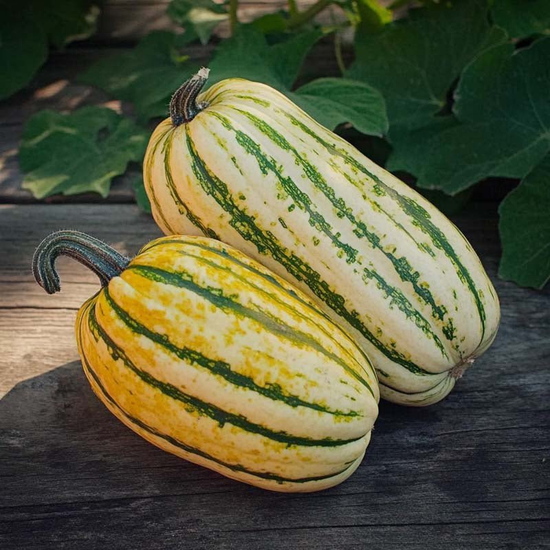 Zierkürbis Samen 'Bush Delicata' - 5 Biosamen