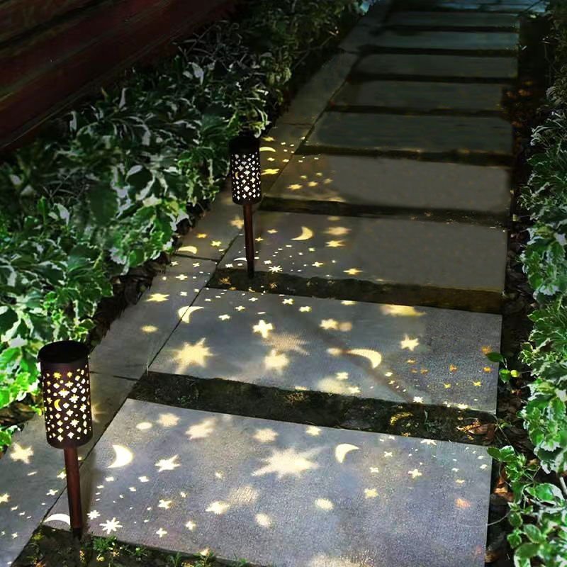 Zira Solar Laterne m. Muster, 2er Pack